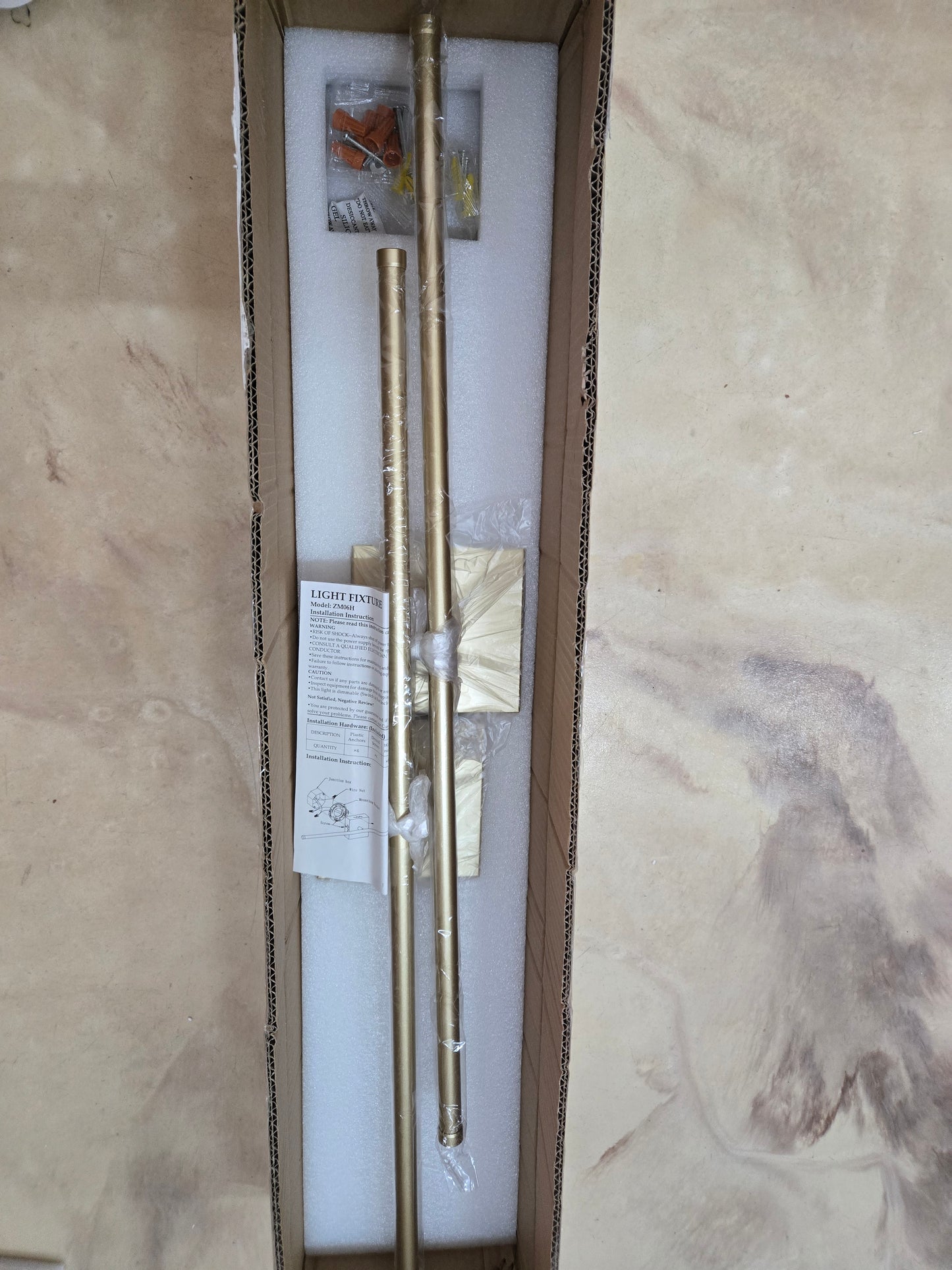 Modern Wall Sconces Set of Two, Dimmable Hardwired Wall Sconces, 350° Rotate, LED Matte Gold Wall Light Fixtures, 3000K Warm Light for Bathroom, Living Room,27.8 Inch