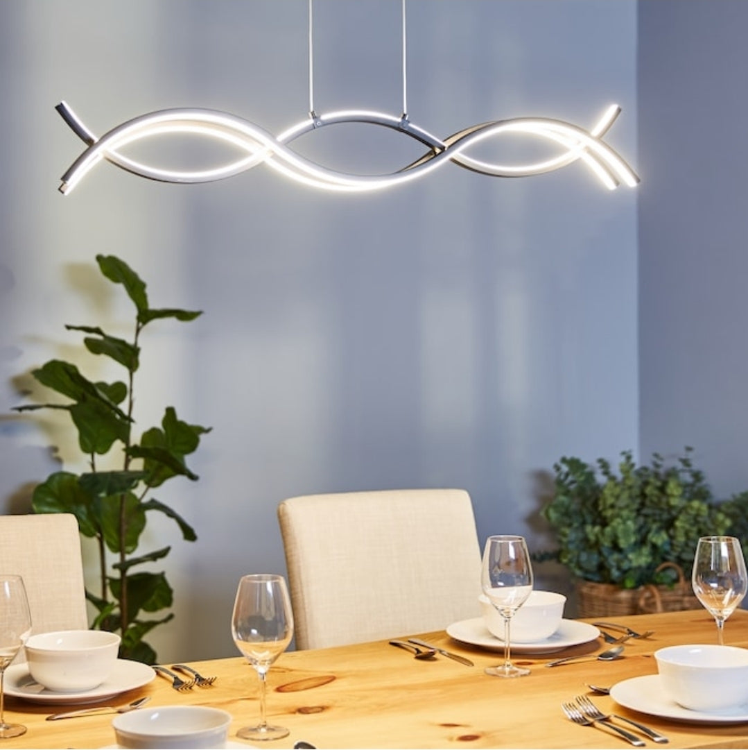 Origin 21 Irvington 2-Light Black Modern/contemporary Integrated LED For Use in Bedrooms, Dining Rooms, Foyers, Kitchens, Living Rooms Chandelier