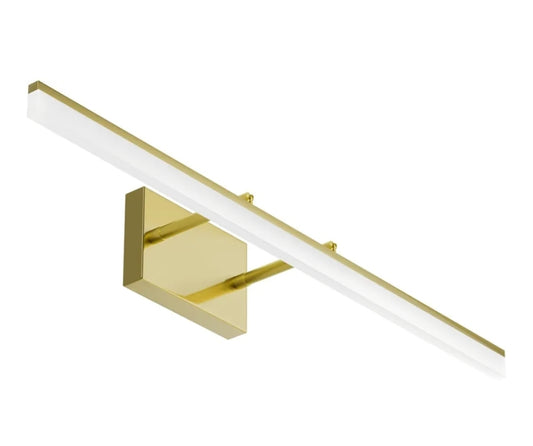 Aipsun 31.5inch Brushed Brass Bathroom Vanity Light Fixtures Modern LED Bathroom Light Fixtures Gold Vanity Lighing for Bathroom Wall Light Fixtures 6000K
