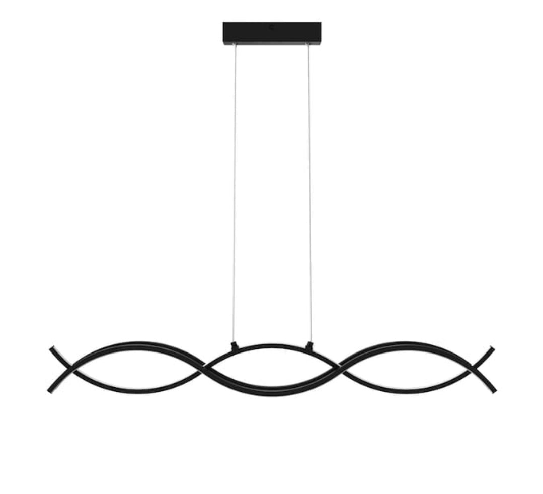 Origin 21 Irvington 2-Light Black Modern/contemporary Integrated LED For Use in Bedrooms, Dining Rooms, Foyers, Kitchens, Living Rooms Chandelier