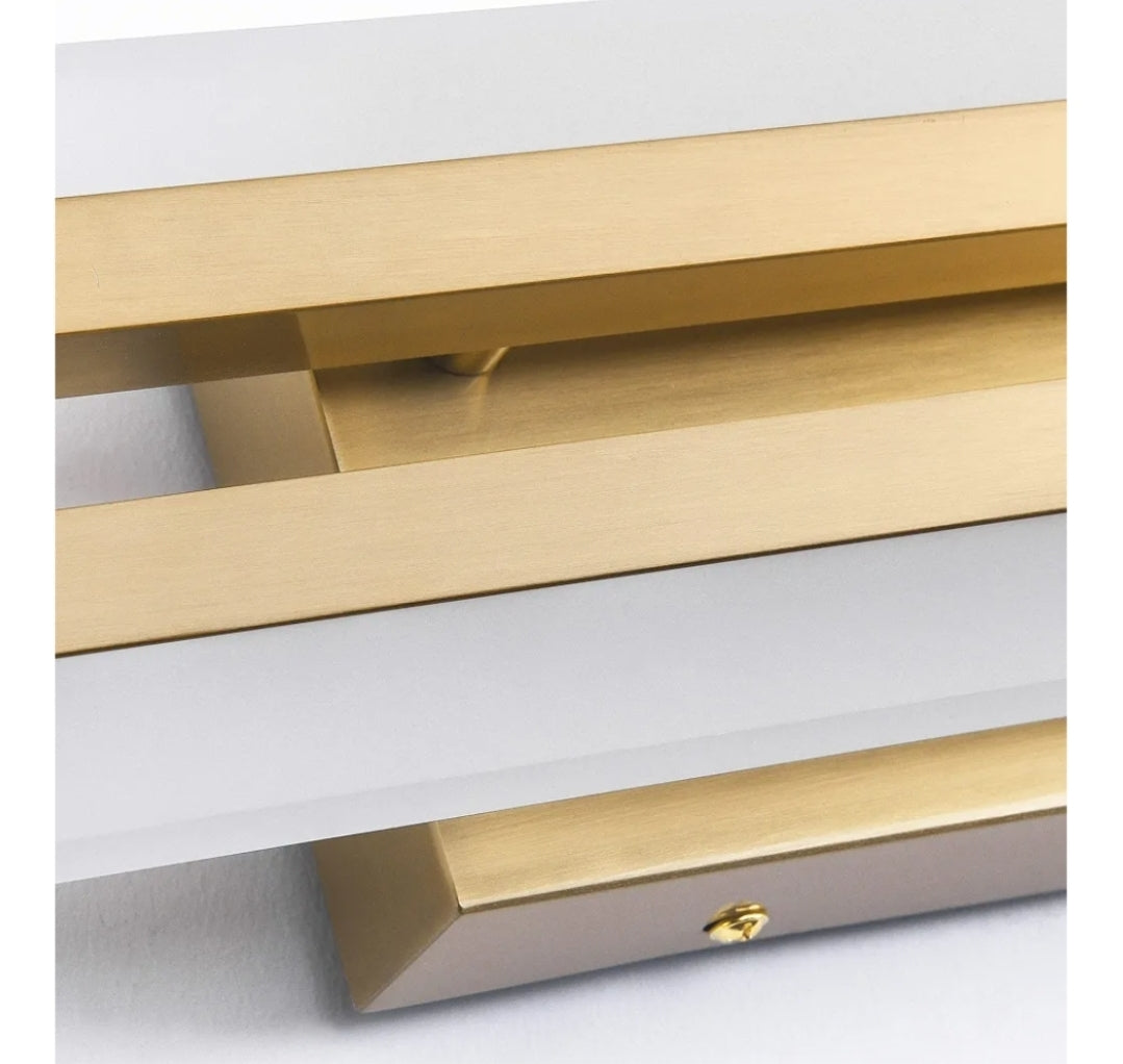 PRESDE Gold Bathroom Light Fixtures Over Mirror 24inch Modern Bathroom Vanity Light LED Vanity Lighting Bar Dimmable