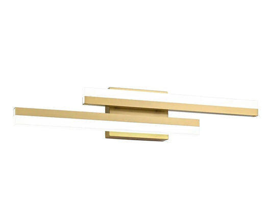 PRESDE Gold Bathroom Light Fixtures Over Mirror 24inch Modern Bathroom Vanity Light LED Vanity Lighting Bar Dimmable