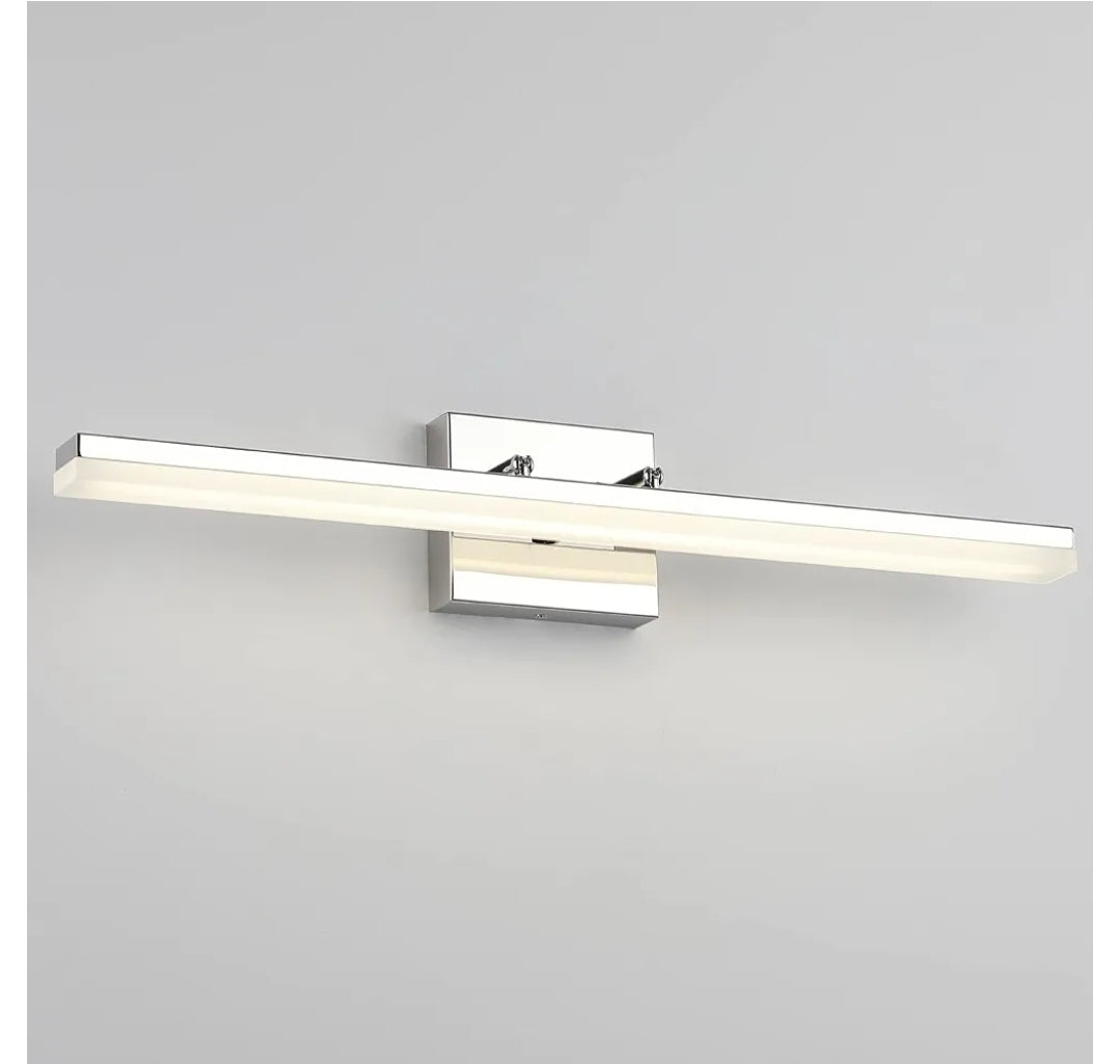 Modern 24" Bathroom Vanity Light Dimmable 14W LED Fixtures for Mirror - Adjustable Chrome 4000K