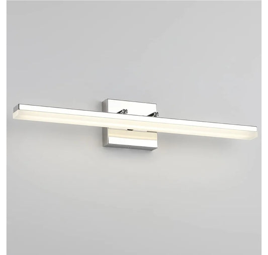 Modern 24" Bathroom Vanity Light Dimmable 14W LED Fixtures for Mirror - Adjustable Chrome 4000K