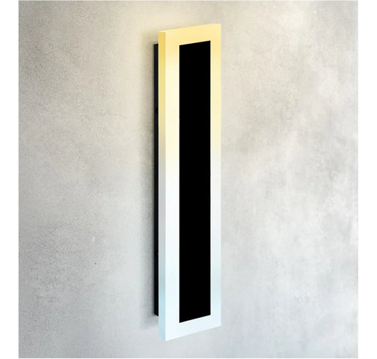ASD LED 24" Long Wall Mount Light Fixture, Outdoor & Indoor Linear Sconce | 3CCT, Dimmable, Waterproof, Anti Rust, ETL Listed | 24W 2000LM 3000-5000K 100-277V | Exterior Porch Lighting | Black