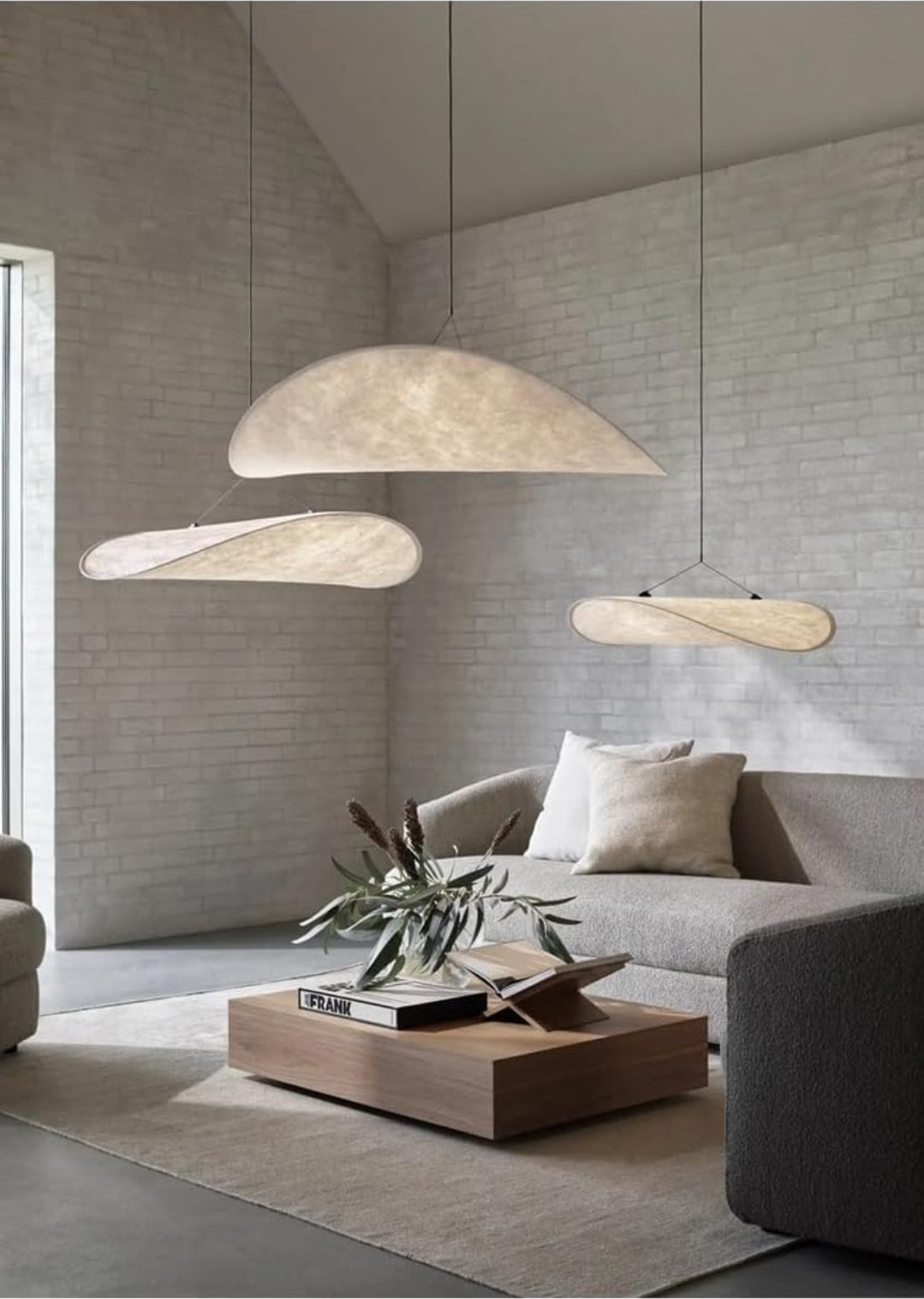 Brikey 20 inch Large LED Pendant Light Art Decoration Ceiling Hanging Lamp Chandelier for Living Room Dinning Room