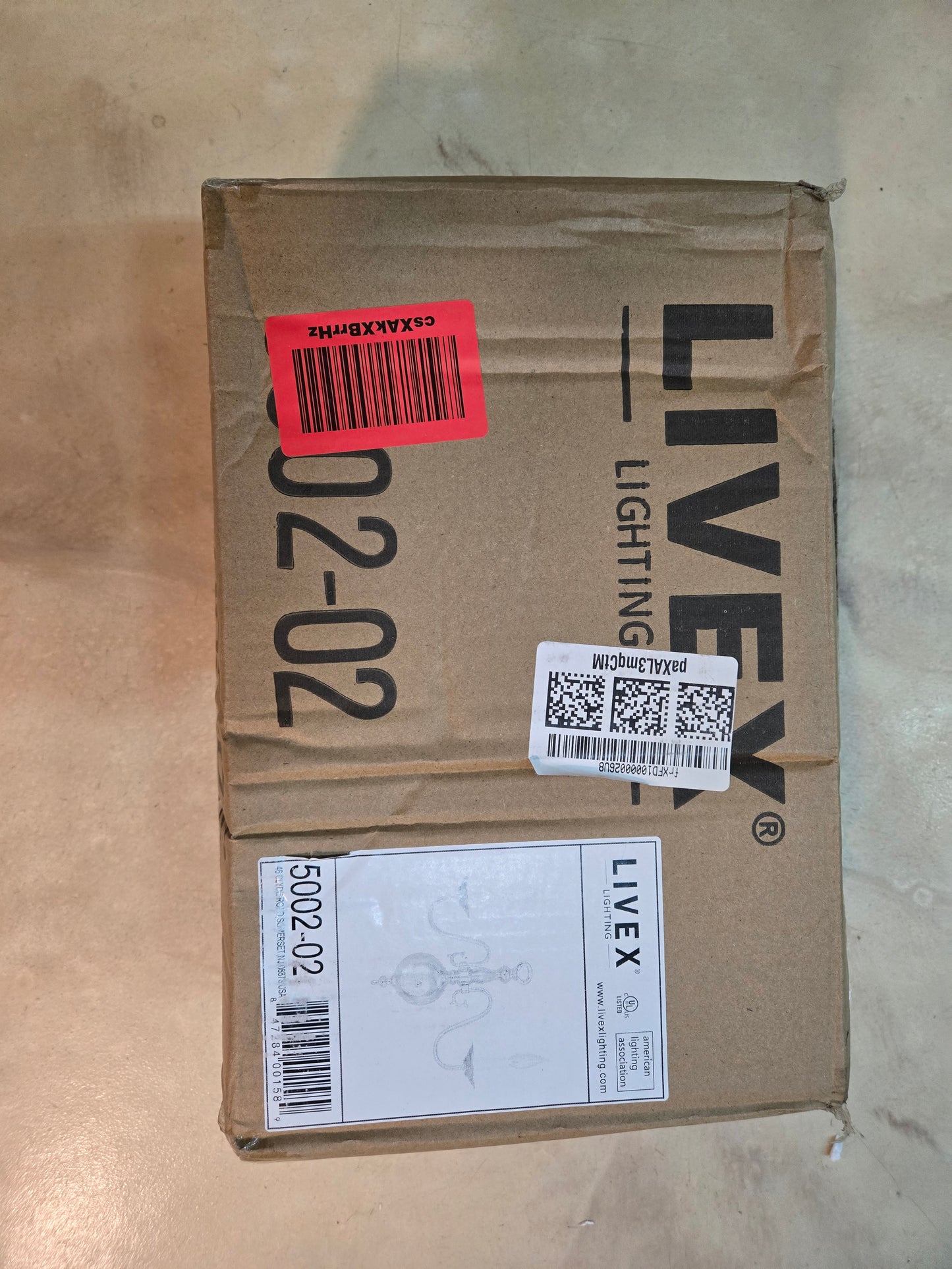 Livex Lighting 5002-02 Williamsburg 2 Light Polished Brass Wall Sconce 13"H