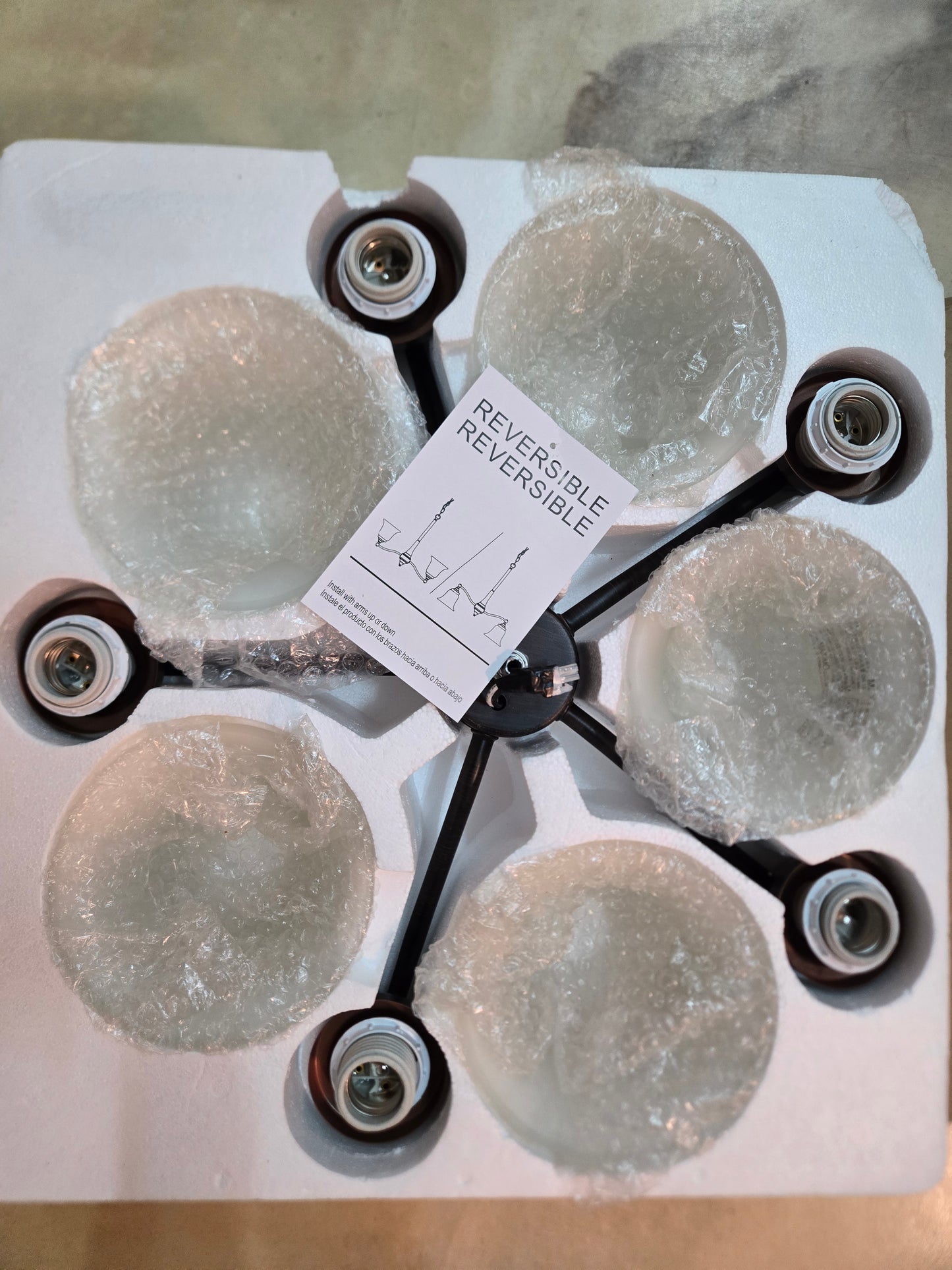 Project Source Roseall 5 -Light Oil-rubbed Bronze Modern/contemporary For Use in Bedrooms, Dining Rooms, Foyers, Kitchens, Living Rooms Chandelier