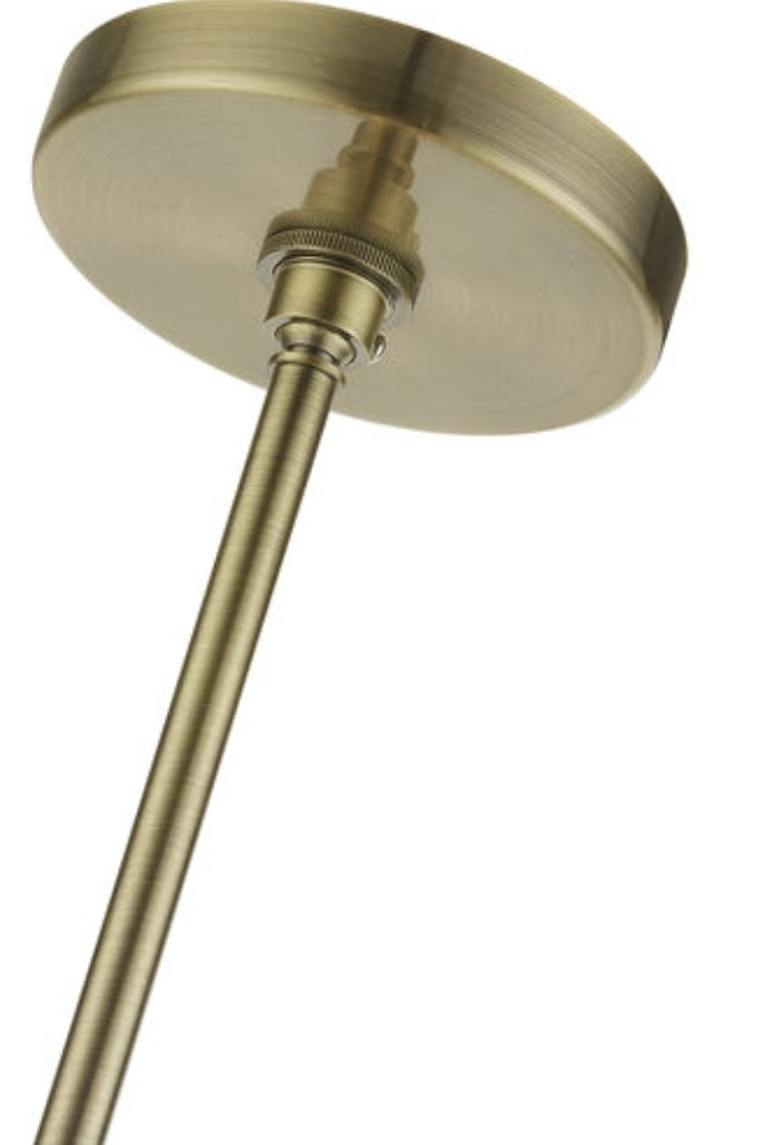 Uptown 8 Light 26 inch Antique Brass Pendant Chandelier Ceiling Light