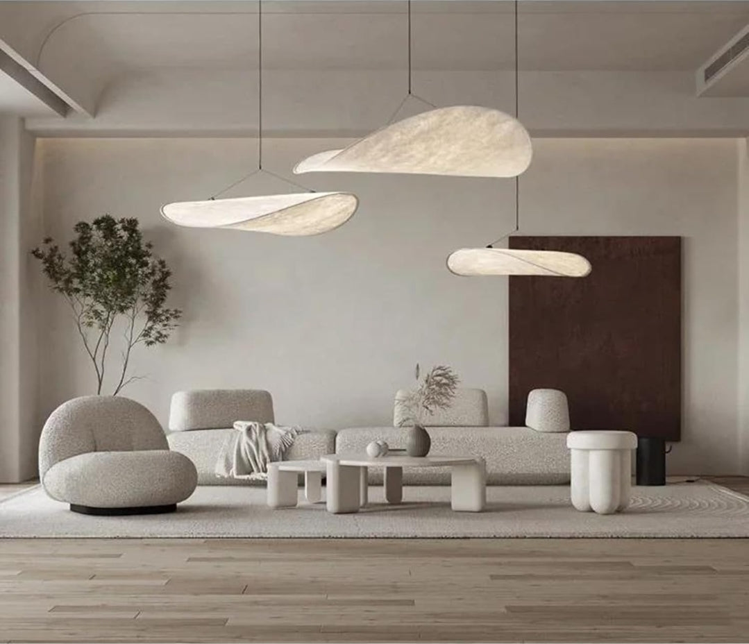 Brikey 20 inch Large LED Pendant Light Art Decoration Ceiling Hanging Lamp Chandelier for Living Room Dinning Room