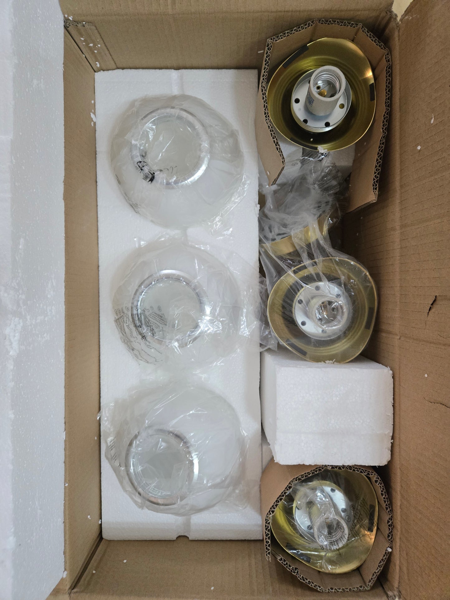 Bathroom Vanity Light Fixtures: 3-Light Mid Century Modern Bathroom Lighting Fixtures Over Mirror - Brass Gold Wall Sconce with Milky White Globe Glass for Bath Living Room