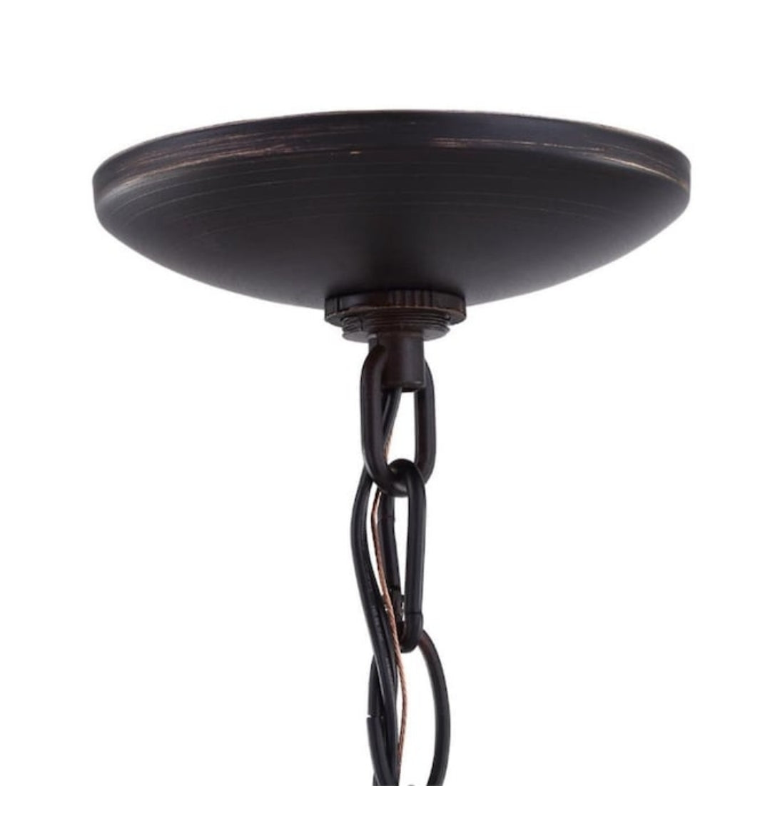 Project Source Roseall 5 -Light Oil-rubbed Bronze Modern/contemporary For Use in Bedrooms, Dining Rooms, Foyers, Kitchens, Living Rooms Chandelier