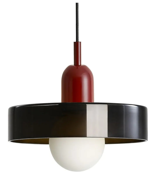Yunnix Pendant Lights Stained Glass Hanging Light Fixture for Kitchen Dining Room Mid Century Modern Light Living Room Light Fixture Green and Wine