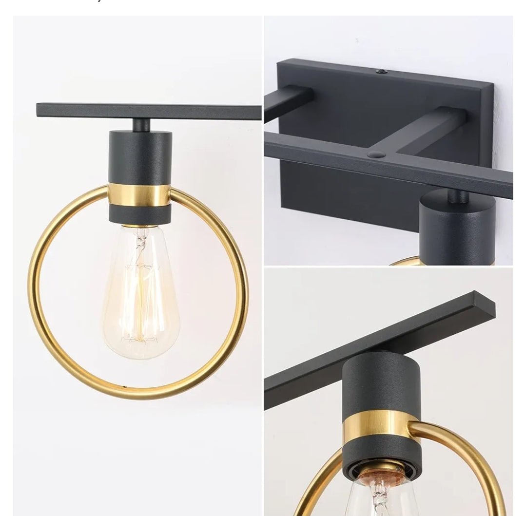 Vanity Light Fixtures, 4-Light E26, Over-Mirror Lighting, Iron, Bathroom, Bedroom, Makeup, Wall Sconce (Bulbs Not Included)